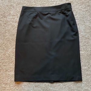 Loft Lined Black Pencil Skirt Size 6